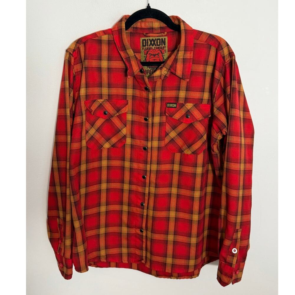Dixxon Jarhead Flannel 2XL Red Plaid Flannel Button down